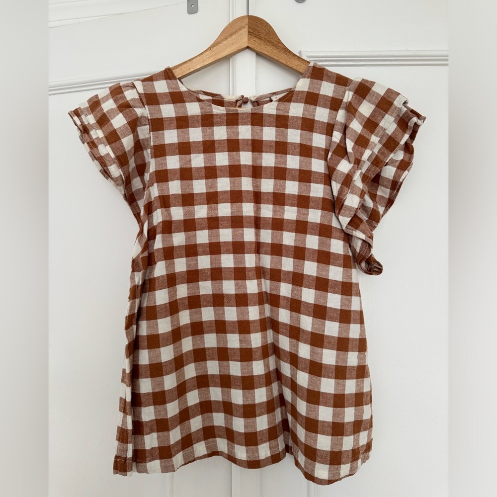 Target Linen Blouse with ruffle sleeves